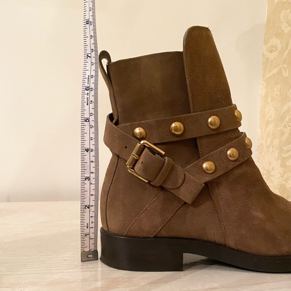 ONLY WORN TWICE. See By Chloe Studded Suede Ankle Boots. US Size 6 - Picture 14 of 16